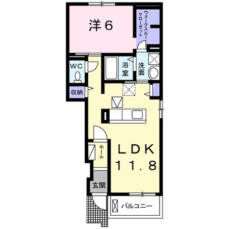 川越富洲原駅 徒歩10分 1階の物件間取画像